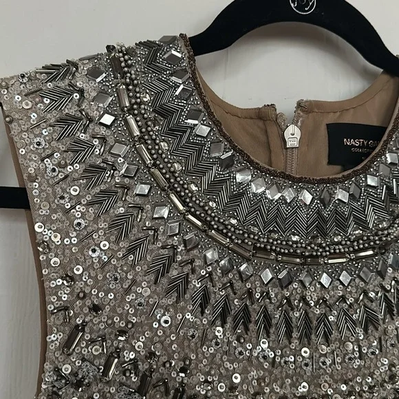 Vintage Nasty Gal Beaded Dress - Picture 3 of 7
